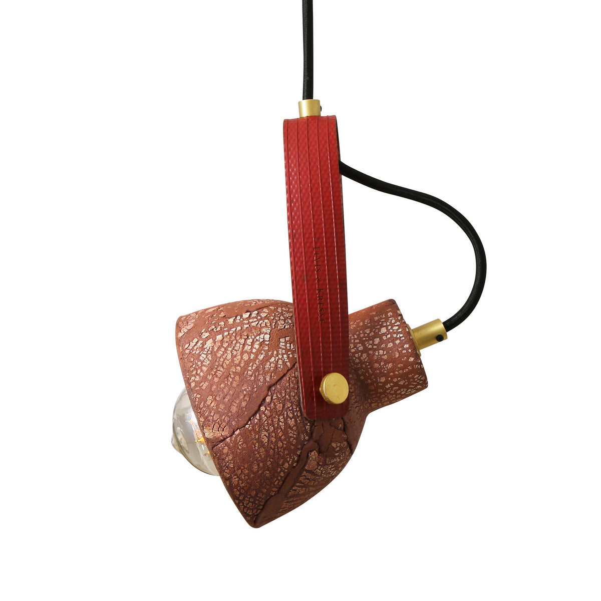 Pera One Light Pendant in Satin Brass