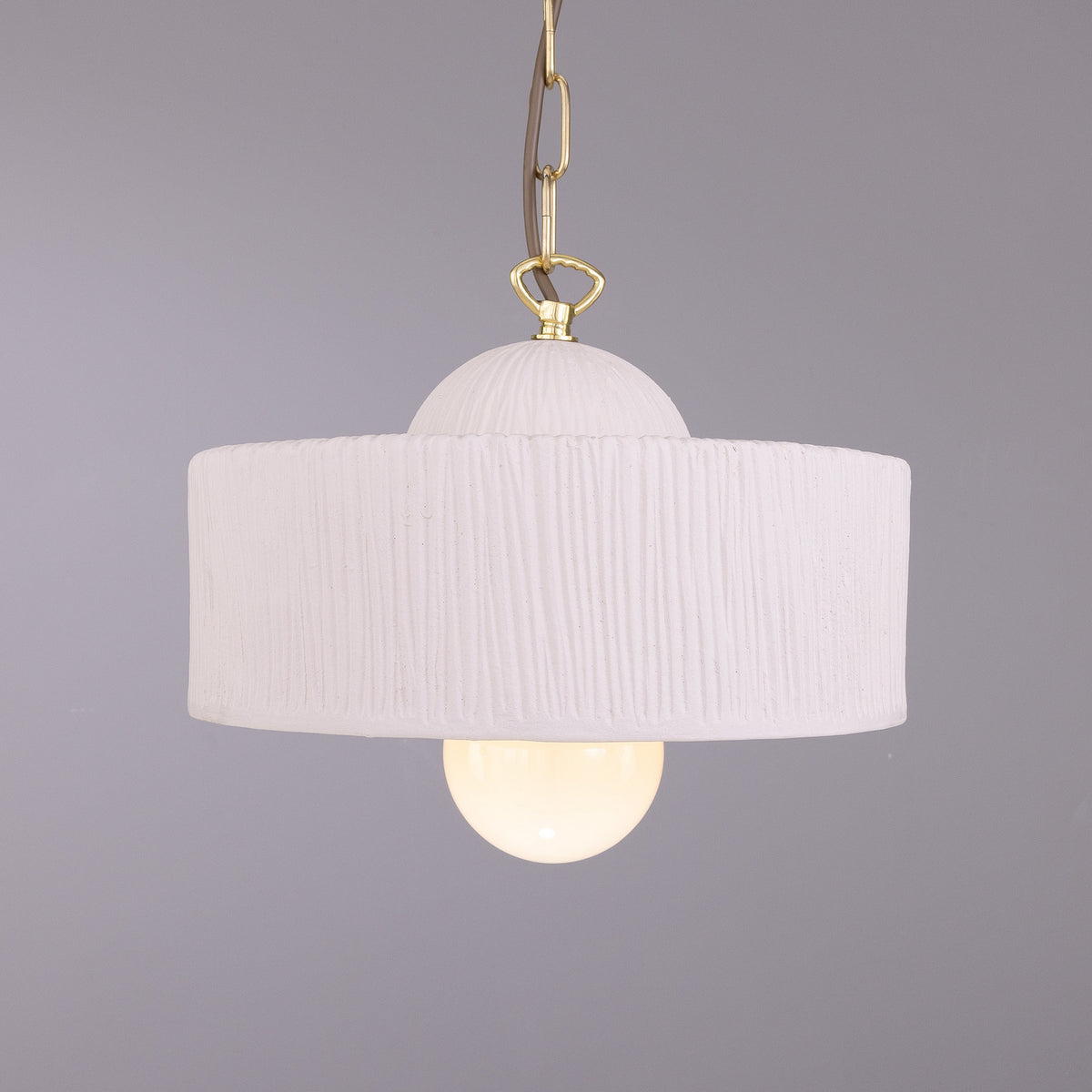 Seville One Light Pendant in Polished Brass