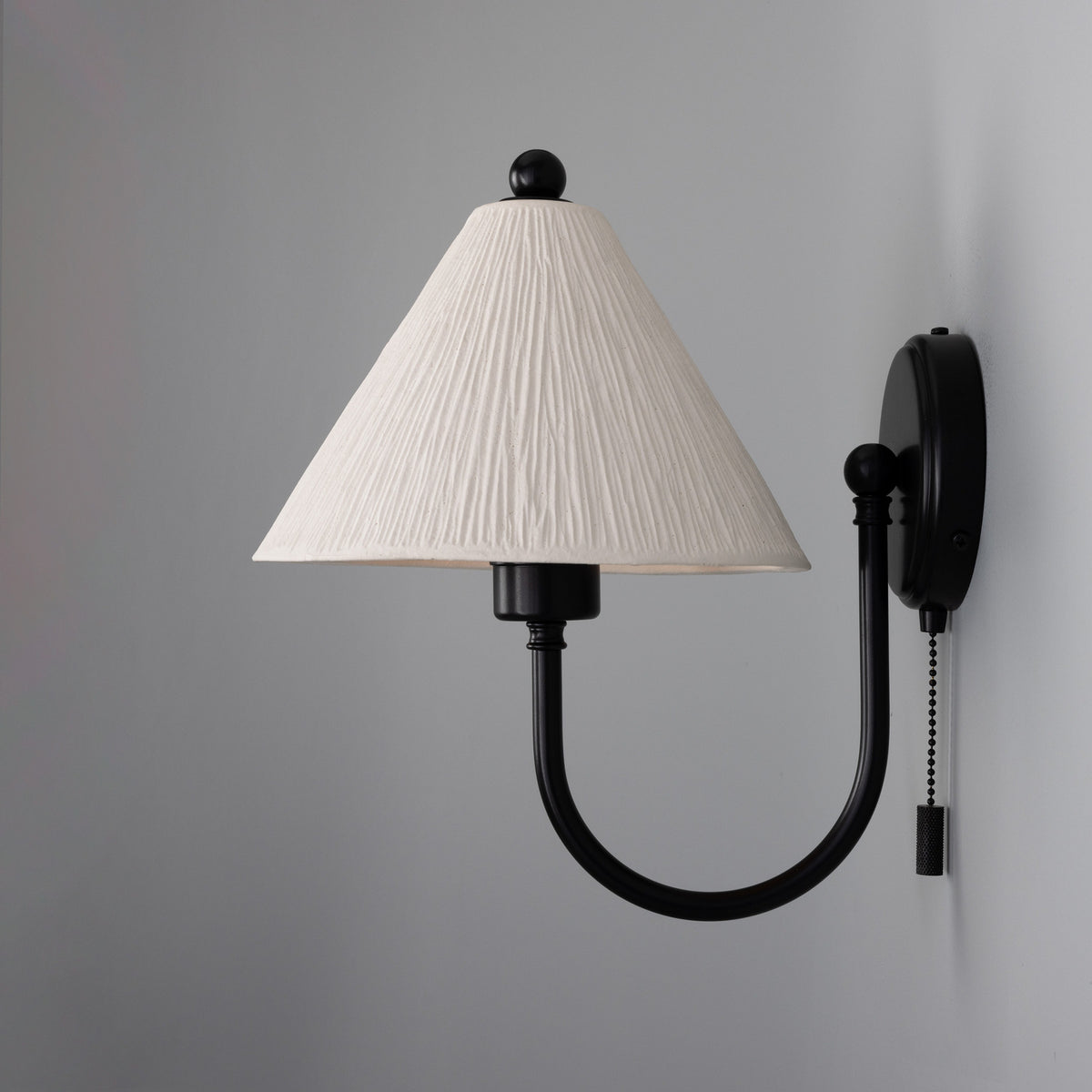 Tilia One Light Wall Sconce in Matt Black