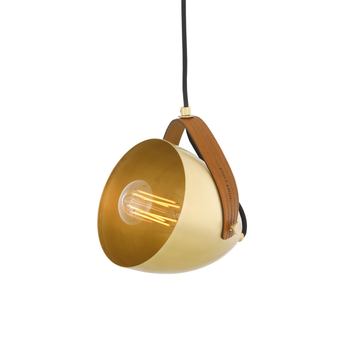 Southwark One Light Pendant in Satin Brass