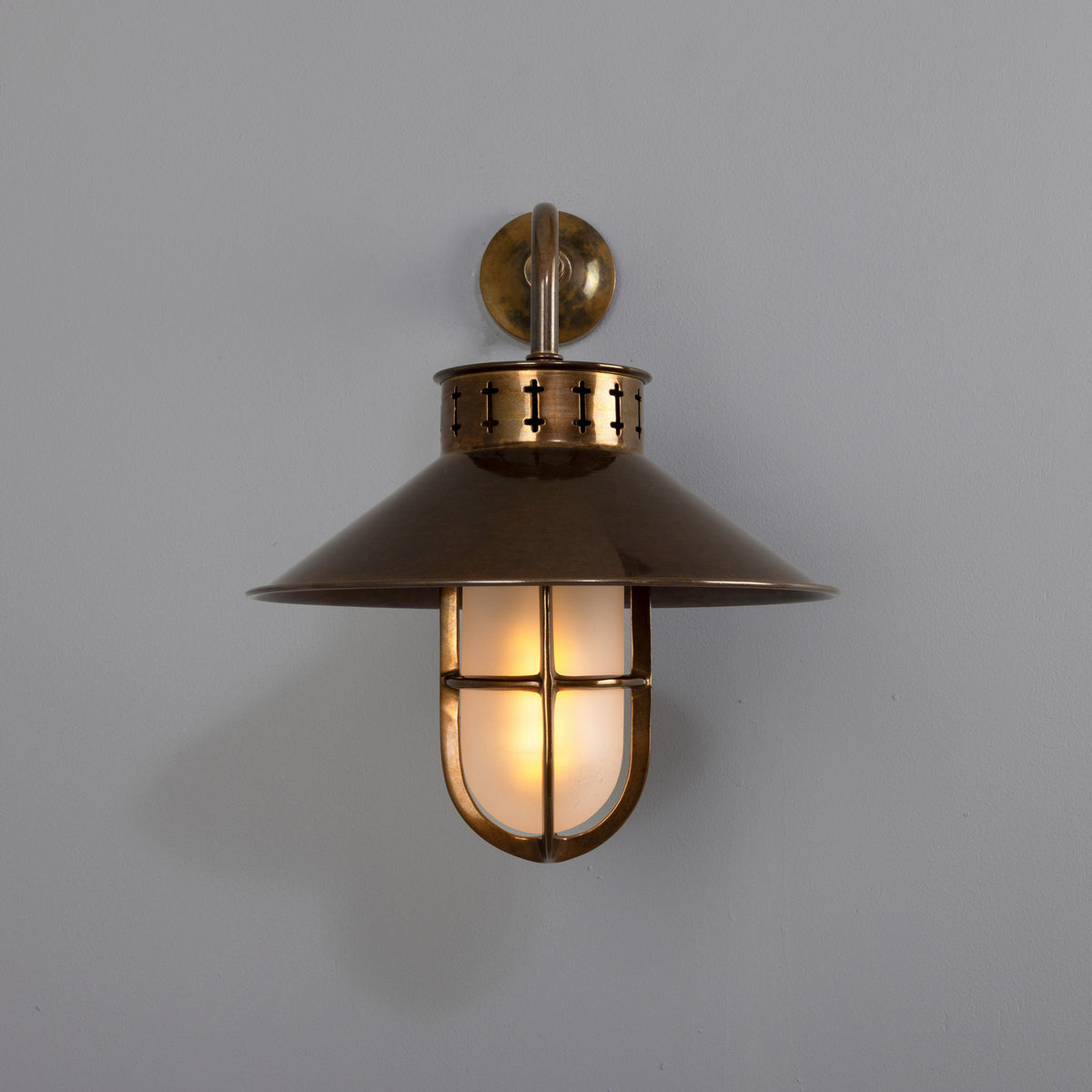 Boyd One Light Wall Sconce in Antique Brass