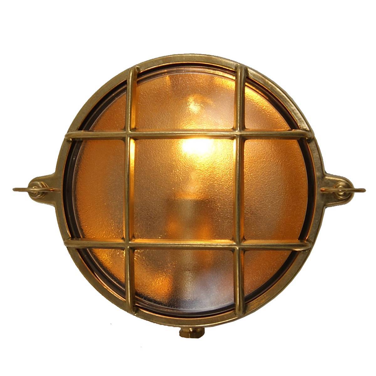 Ergo One Light Bulkhead in Natural Brass