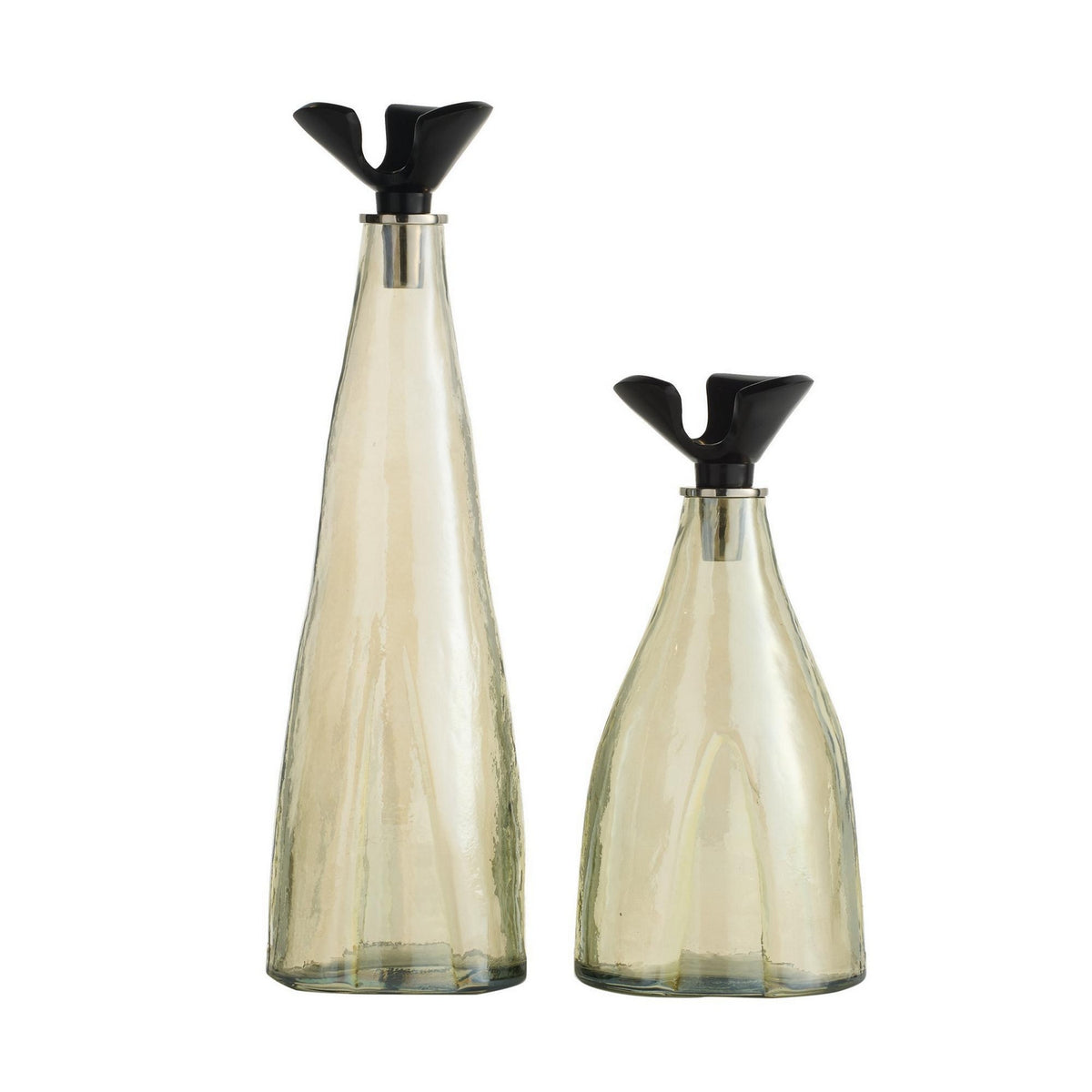 Carafe Lydia, lot de 2 en bronze