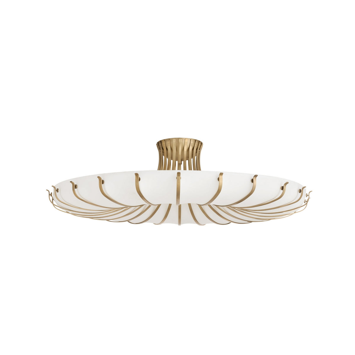Chambers Ten Light Flush Mount in Ivory