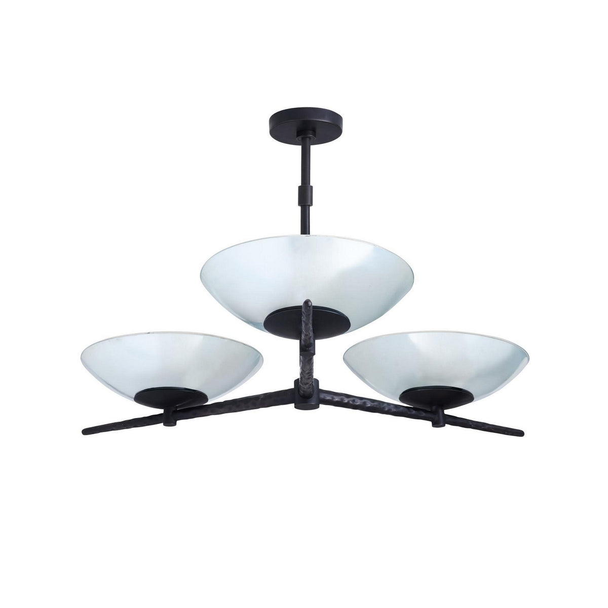 Mason Nine Light Chandelier in Natural Iron