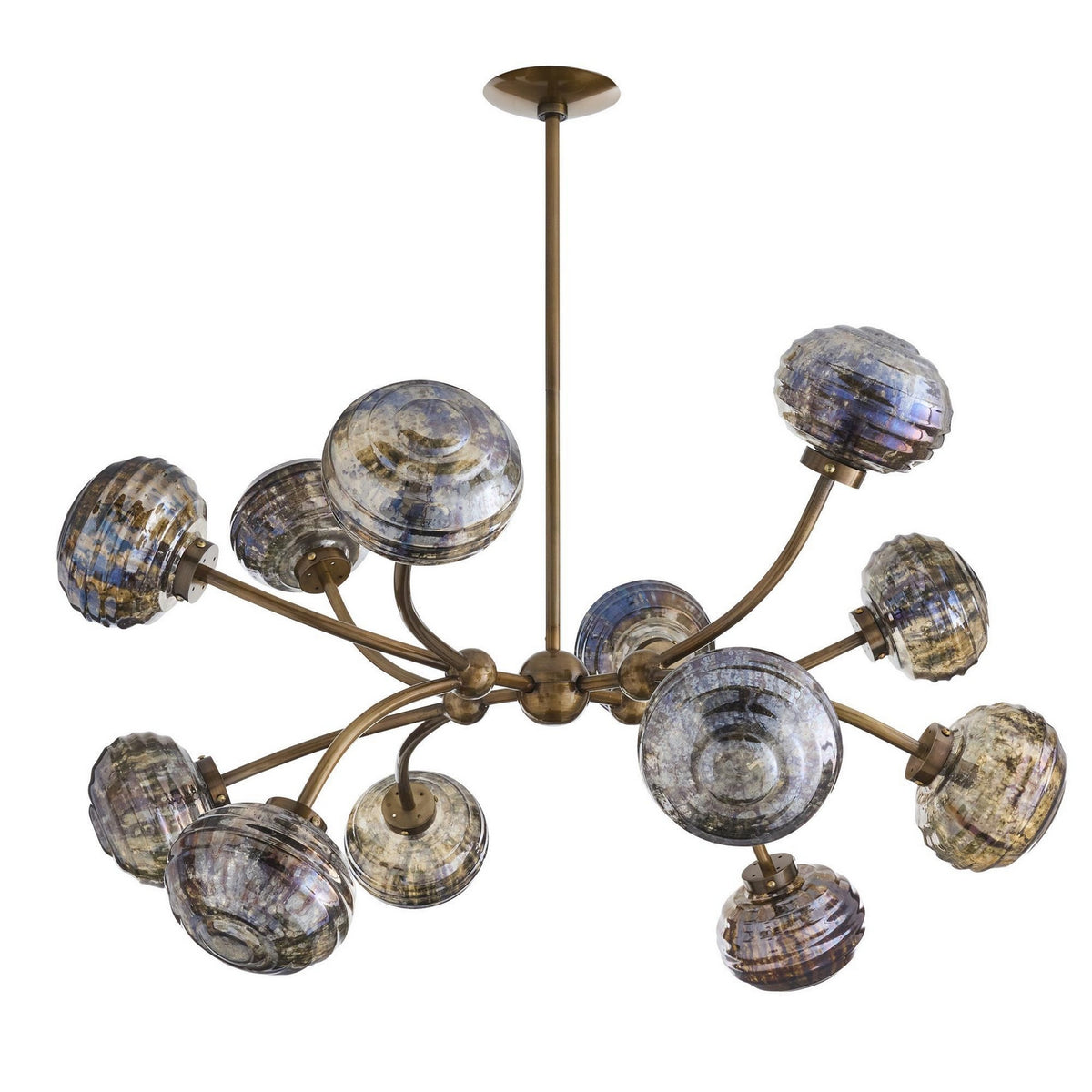 Merrick 12 Light Chandelier in Vintage Brass