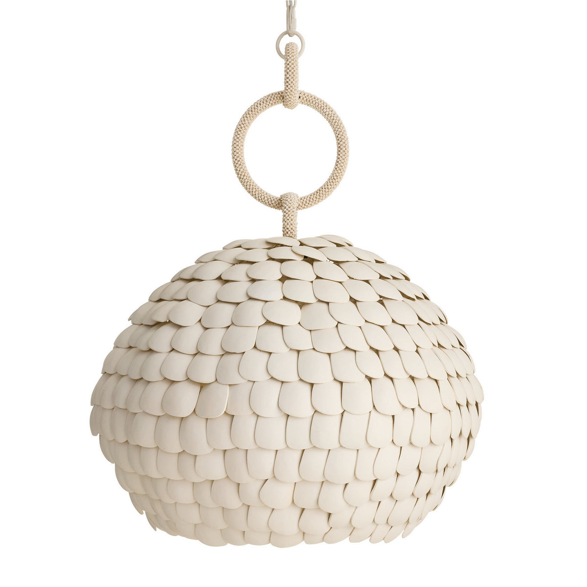 Ramya One Light Pendant in White