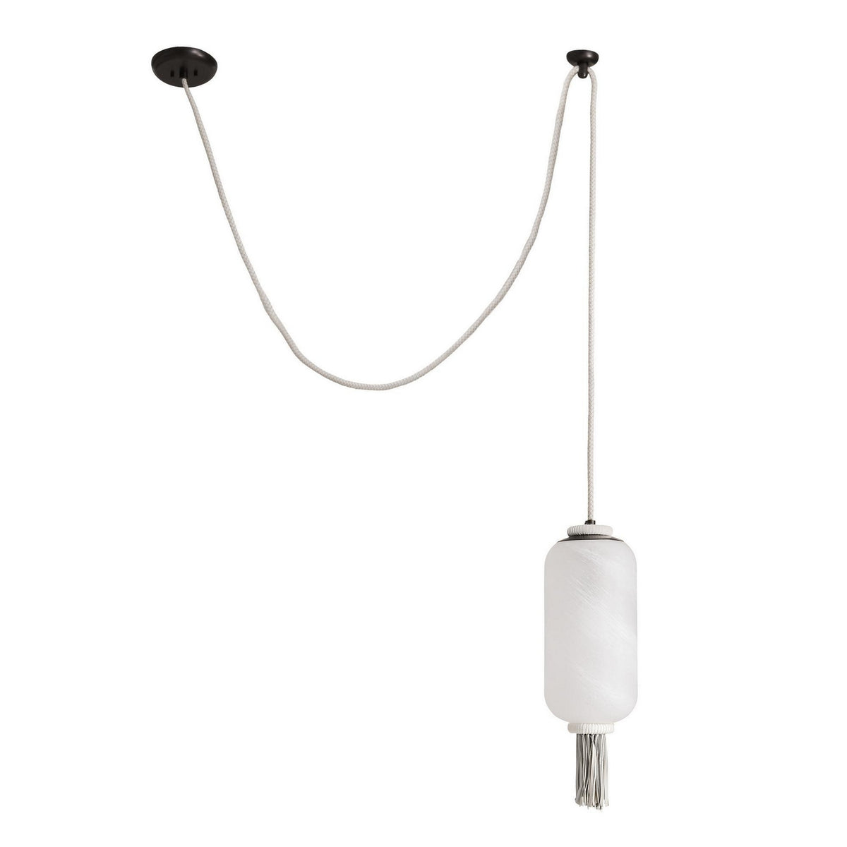 Leandra One Light Pendant in Opal Swirl