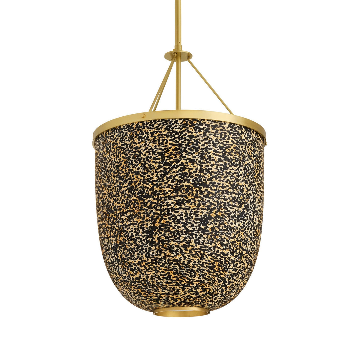 Lysandra One Light Pendant in Faux Eggshell