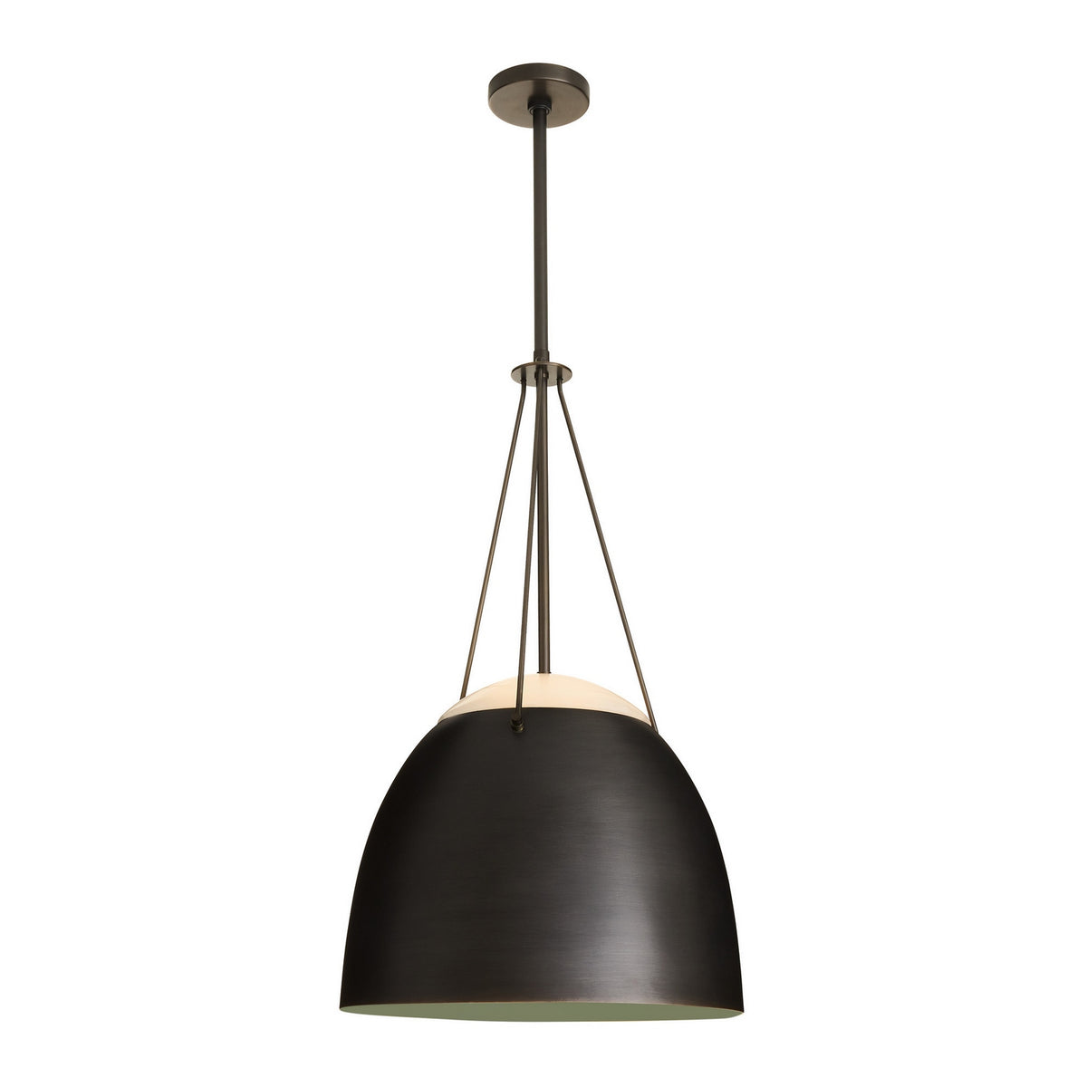 Leda One Light Pendant in English Bronze