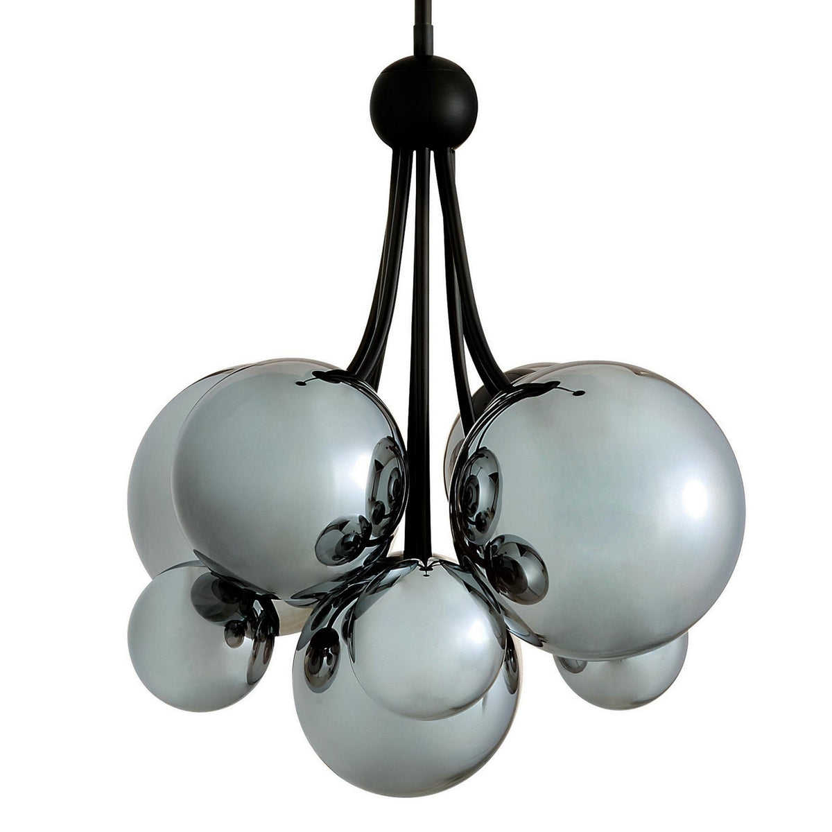Lustre Montrose à neuf lumières en chrome brillant