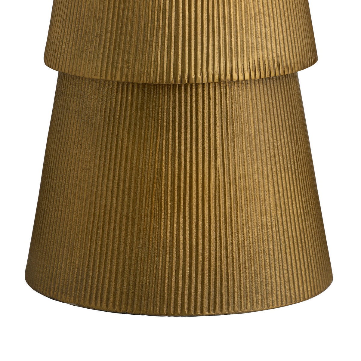 Mathis End Table in Antique Brass