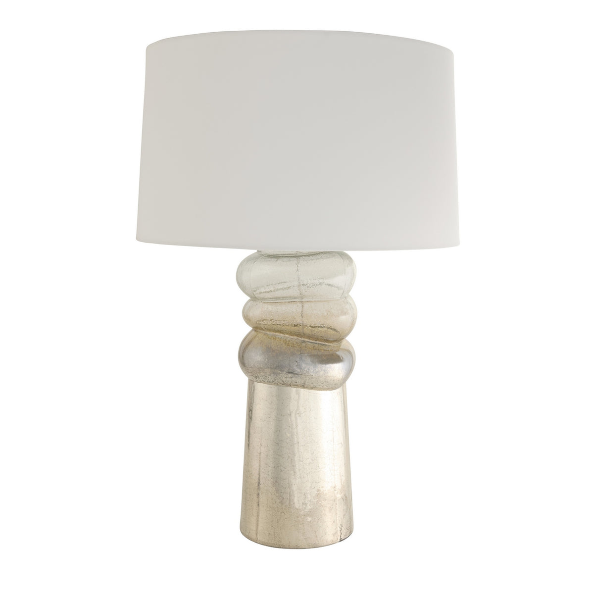 Milan One Light Table Lamp in Antique Mercury Ombre