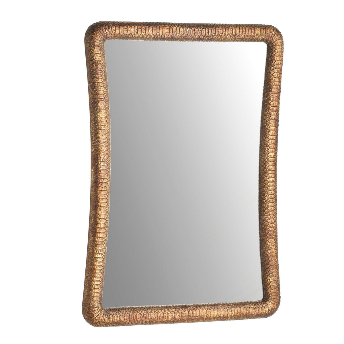 Malakai Mirror in Antiqued Gold Leaf