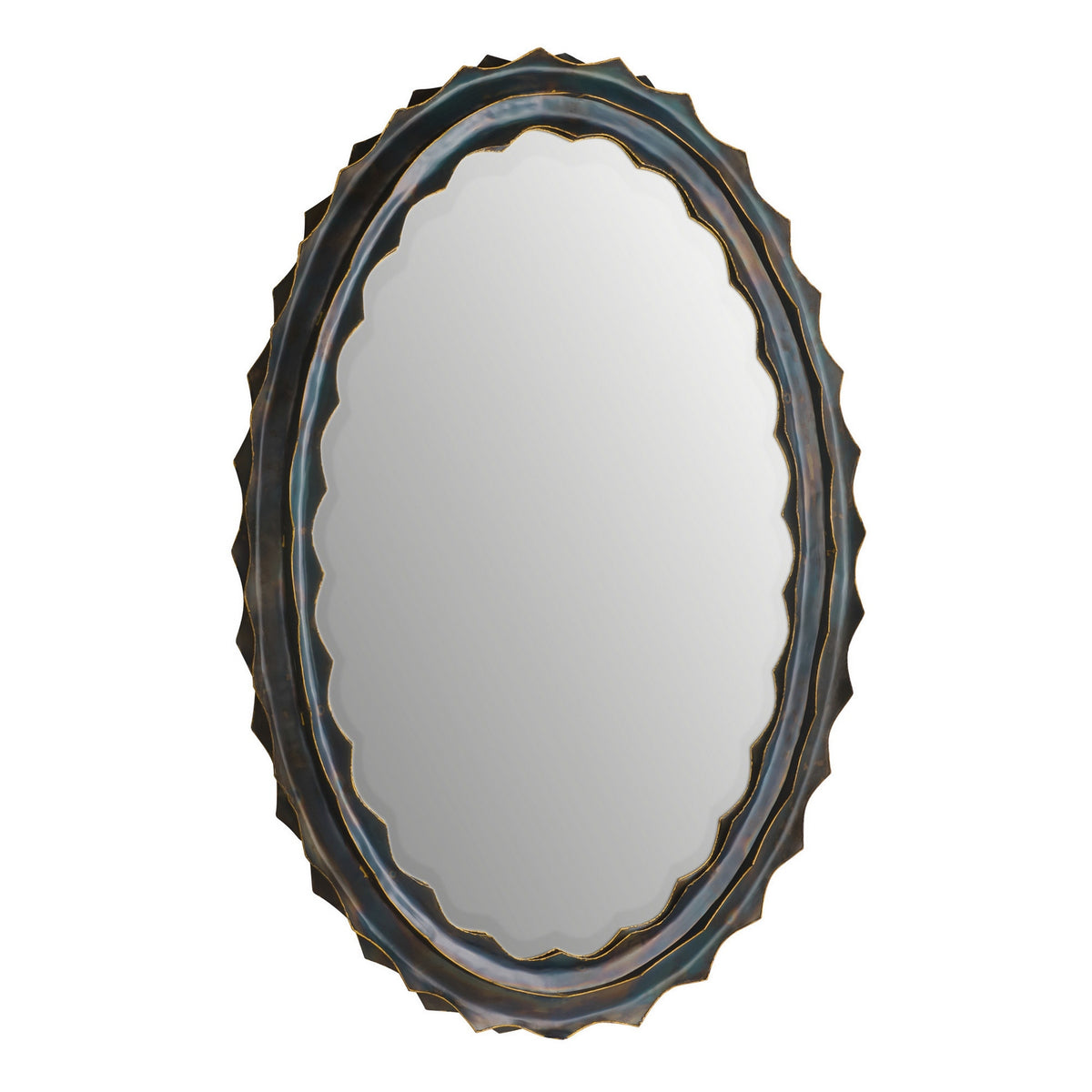 Norway Mirror in Burnt Iron