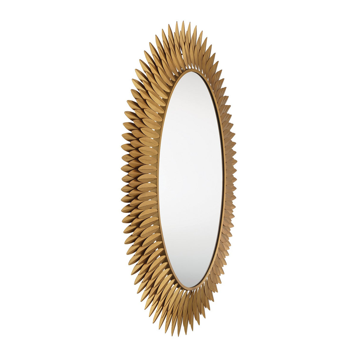 Broche LED Mirror in Antique Gold