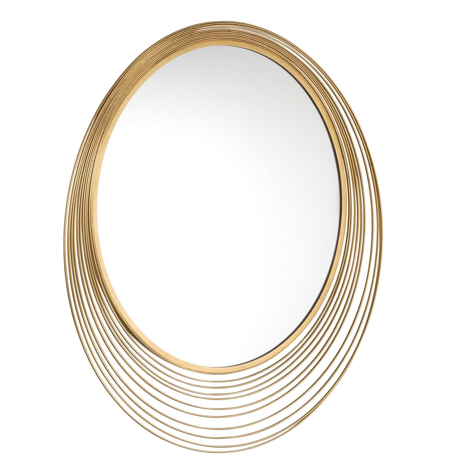 Cecile Mirror in Antique Gold