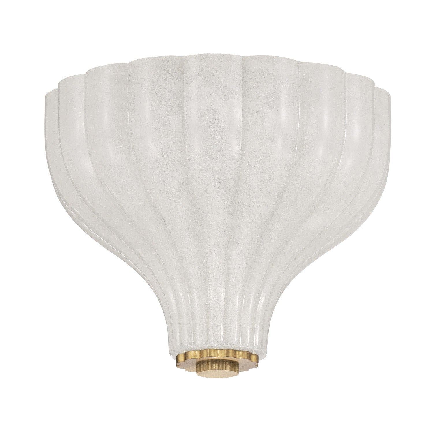 Layton Three Light Semi Flush Mount in Luxe Gold