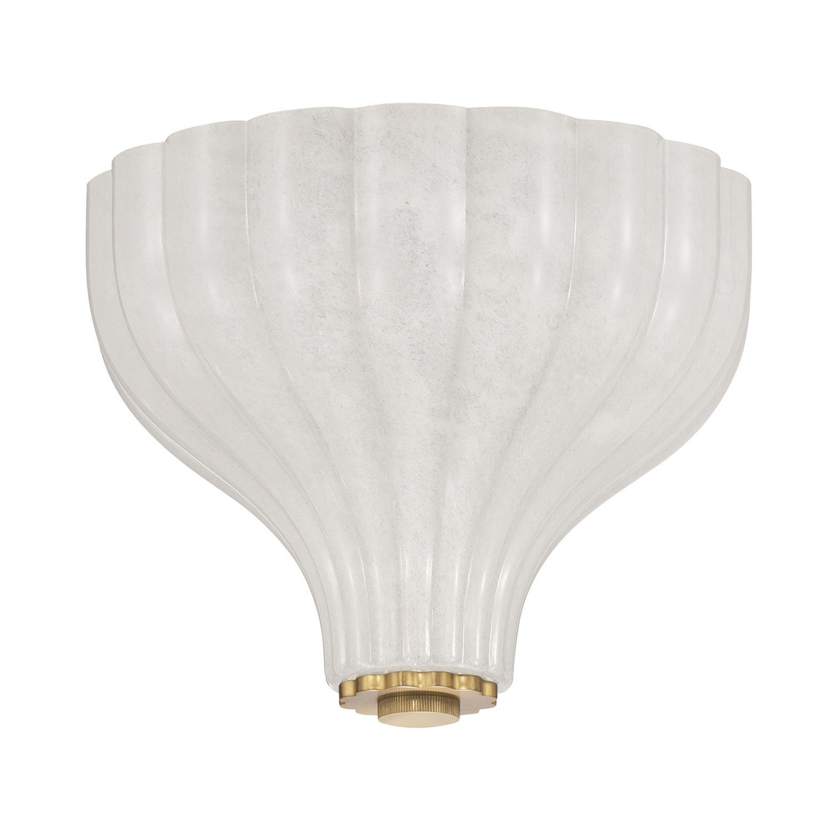 Layton Three Light Semi Flush Mount in Luxe Gold