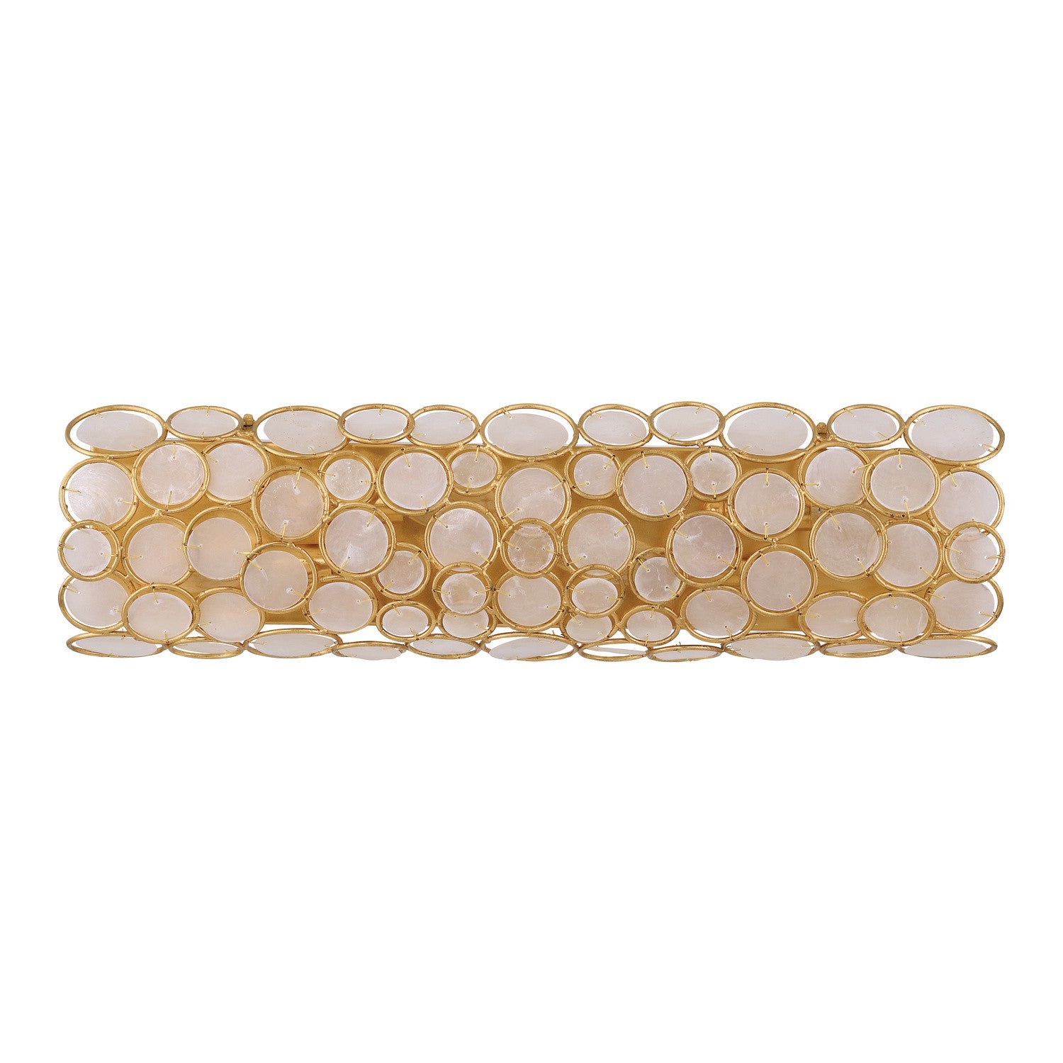 Palla Four Light Bath in Antique Gold