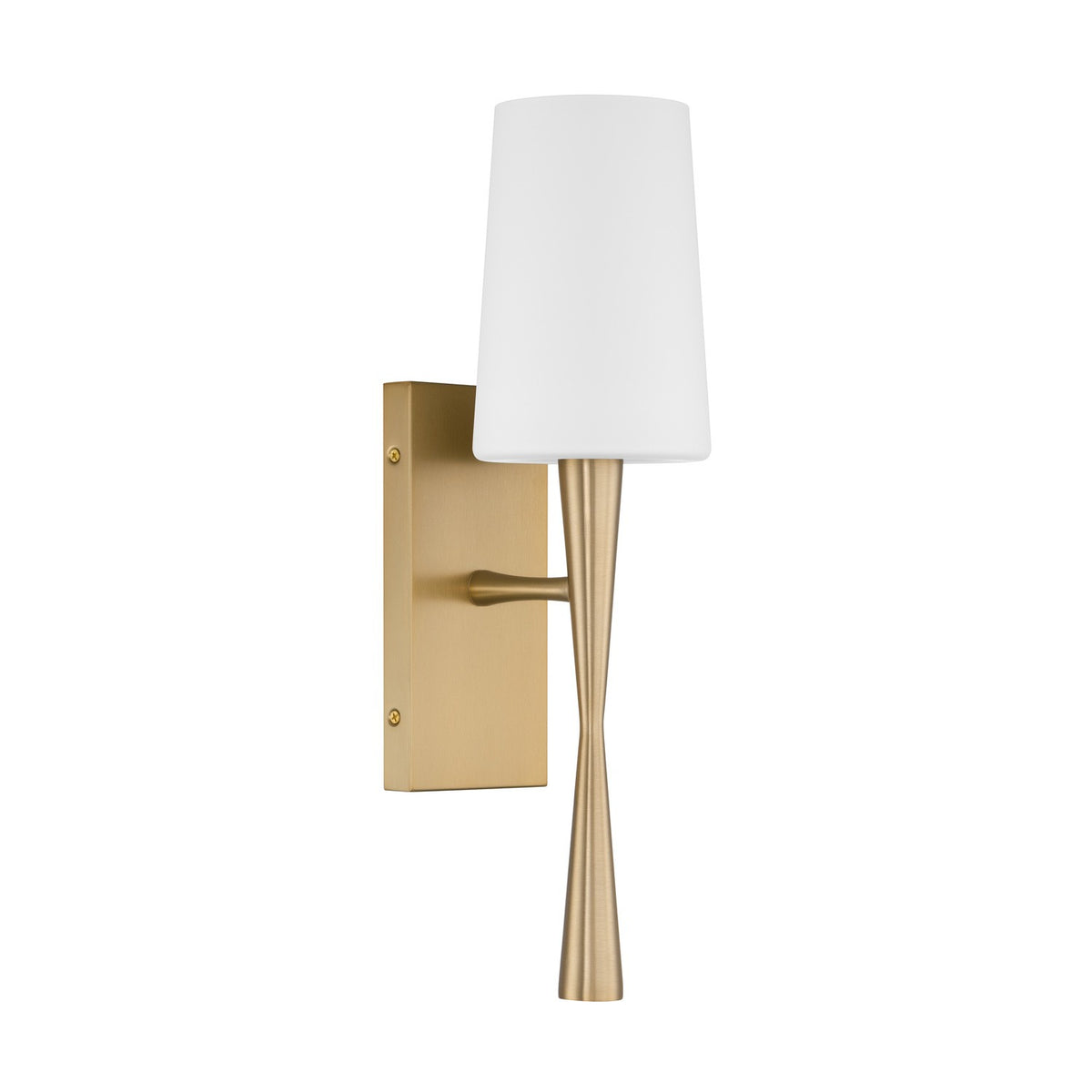 Trenton One Light Wall Sconce in Aged Brass
