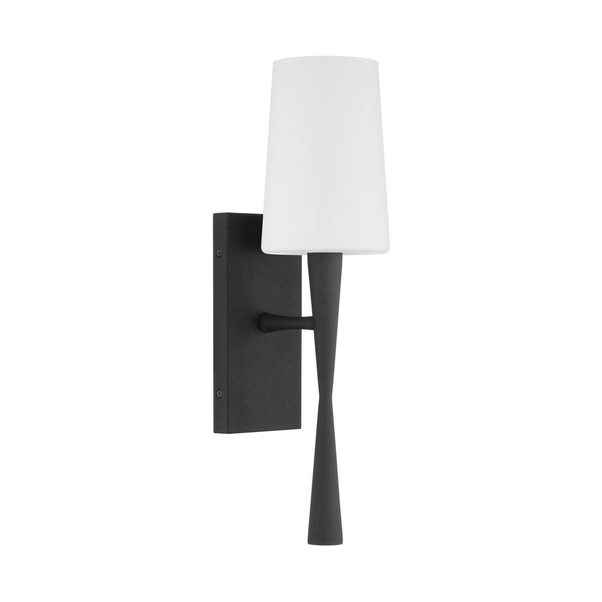 Trenton One Light Wall Sconce in Black Forged