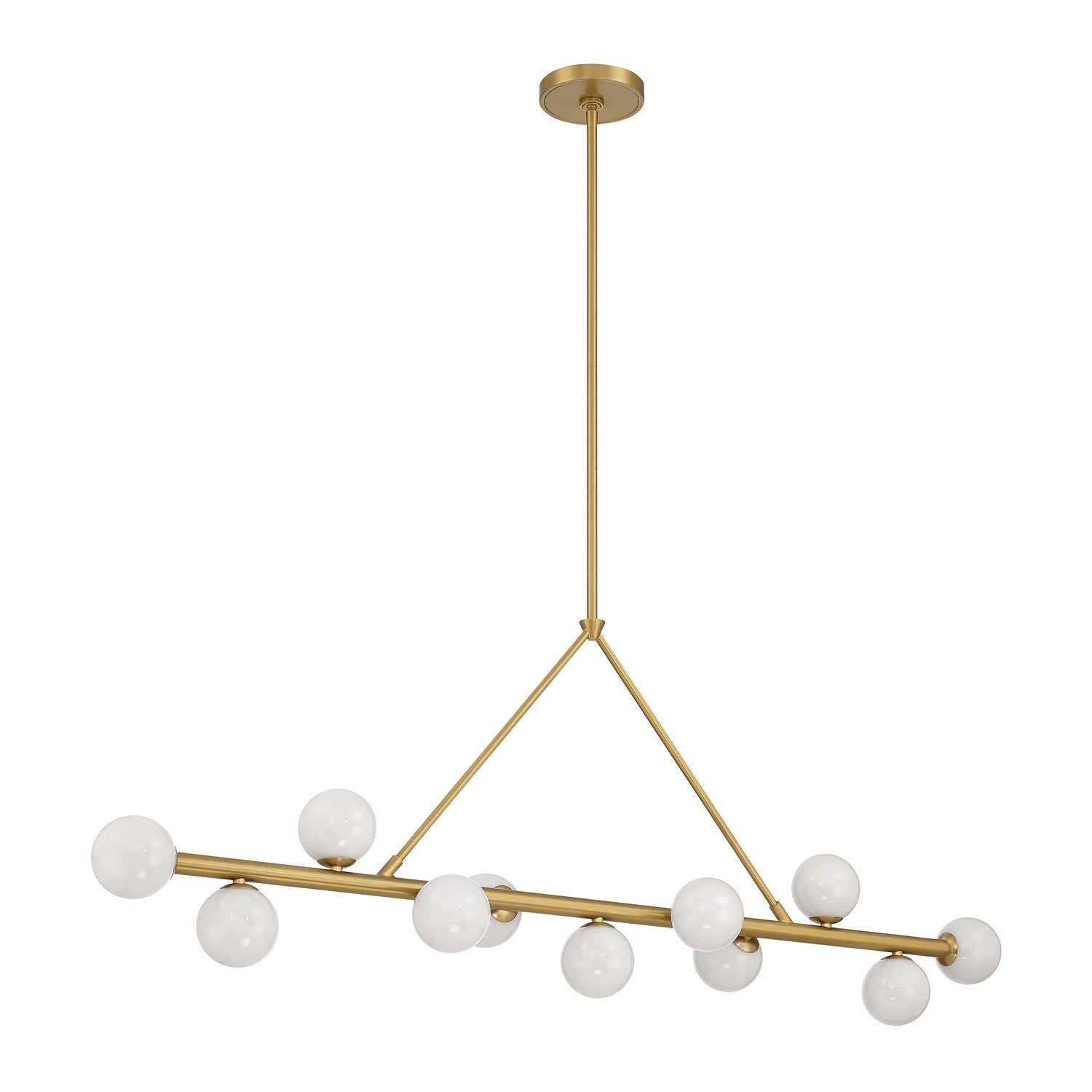 Terrell LED Linear Chandelier in Luxe Gold