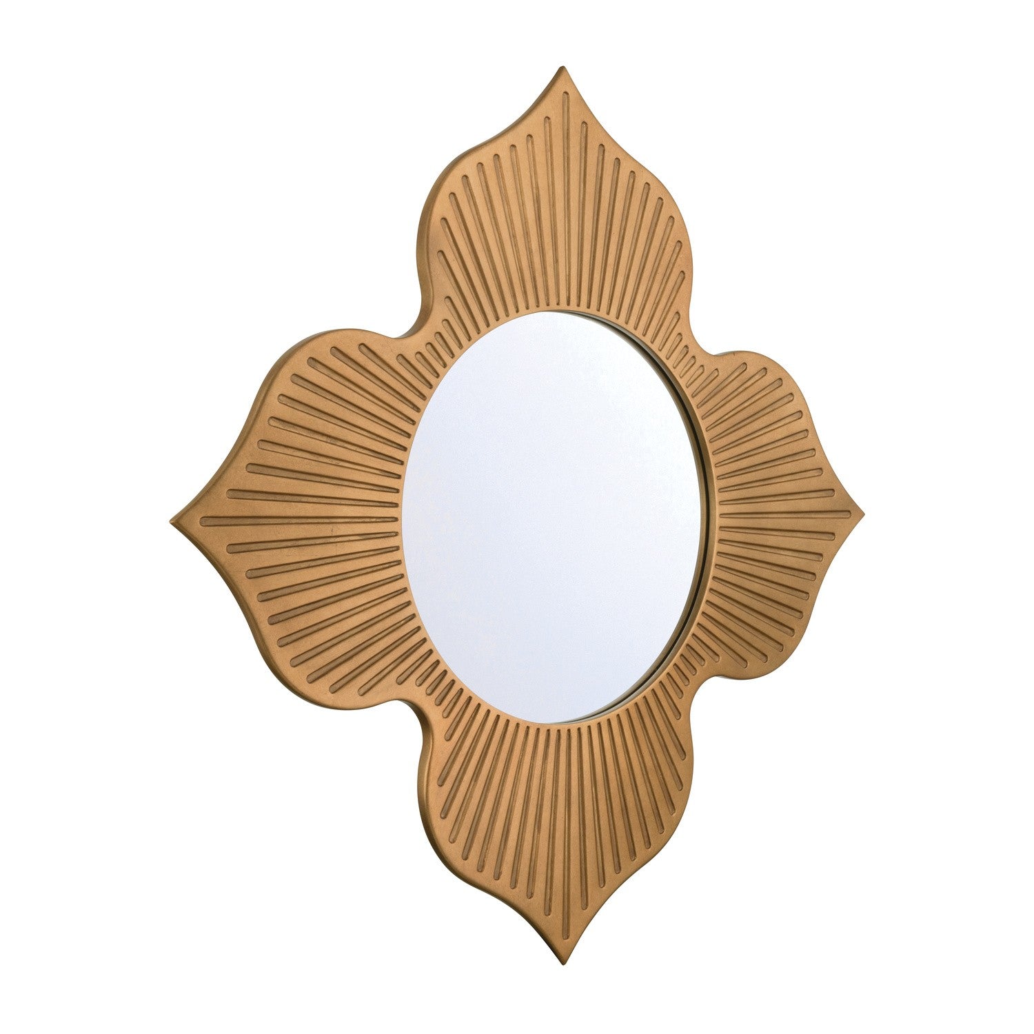 Tullos Mirror in Burnished Brass