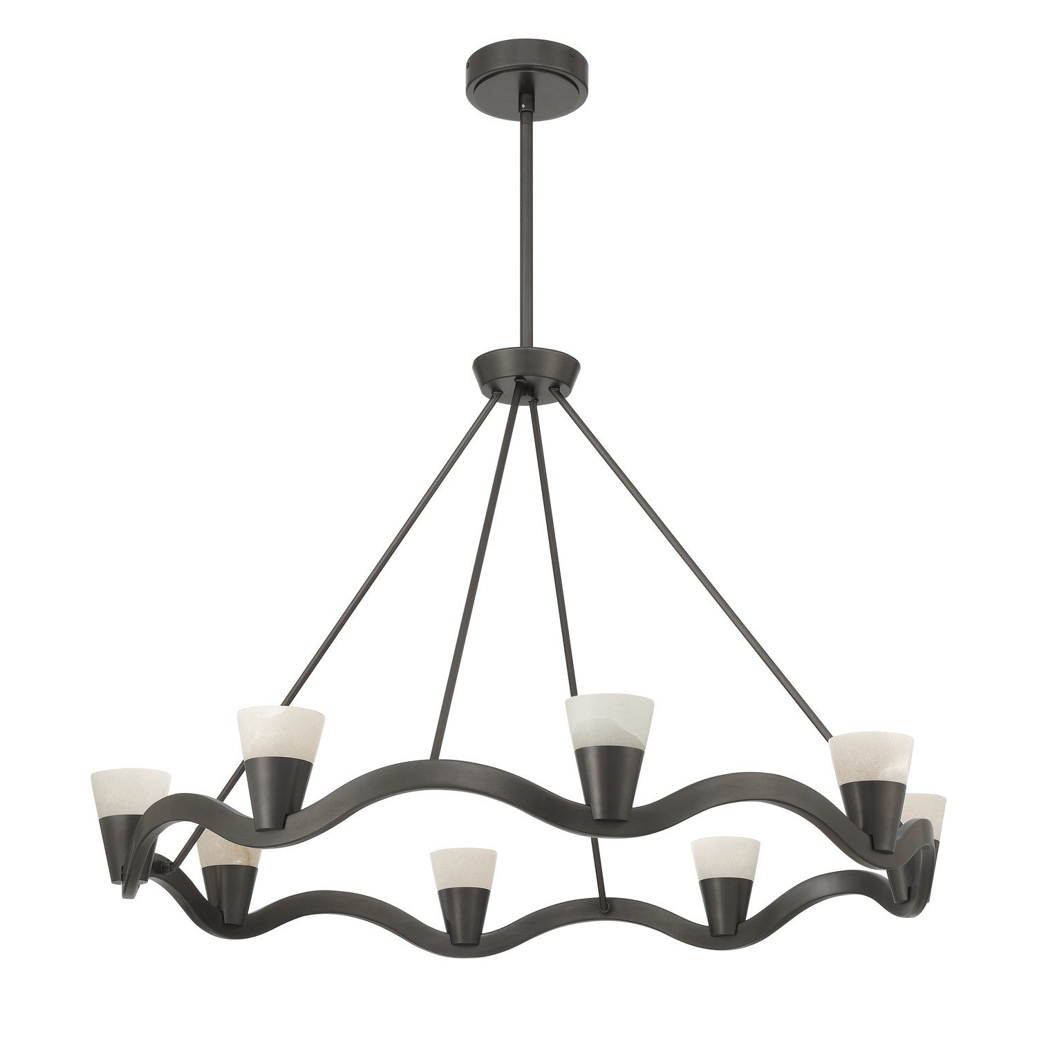 Vance LED Chandelier in Bronze Noir