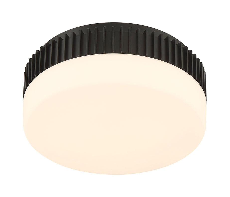 Purgos LED Flush Mount in Matte Black