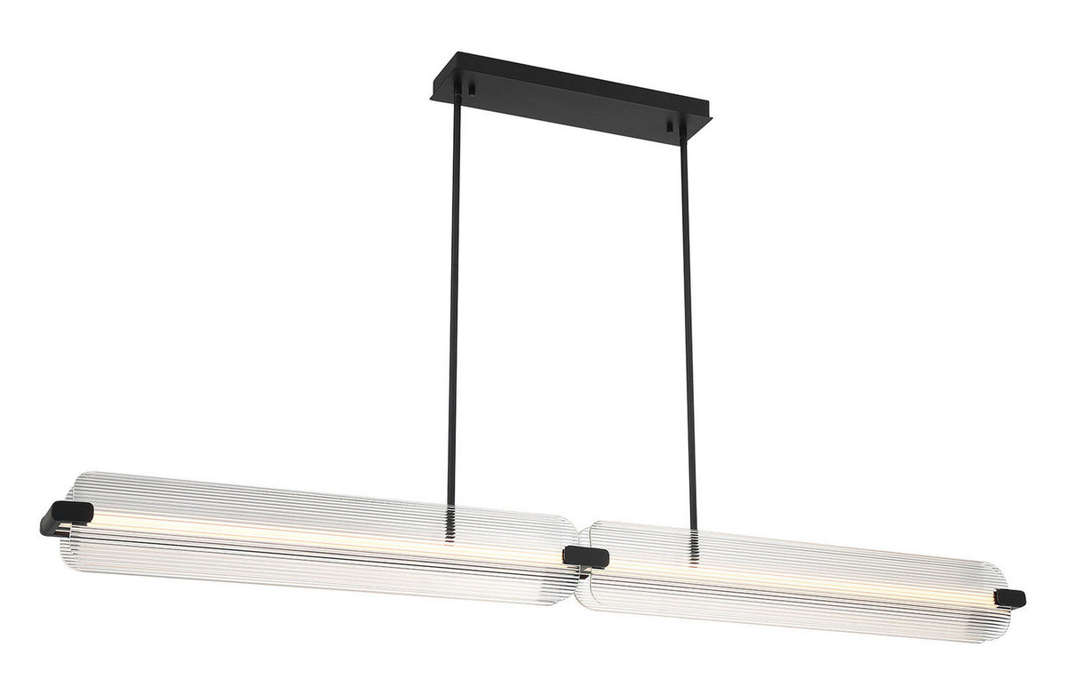 Neoness LED Linear Chandelier in Matte Black
