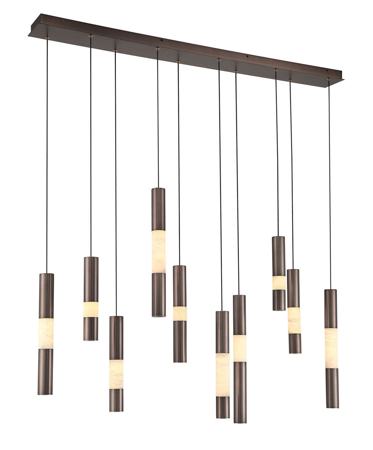 Ronda LED Linear Chandelier in Harlow Bronze
