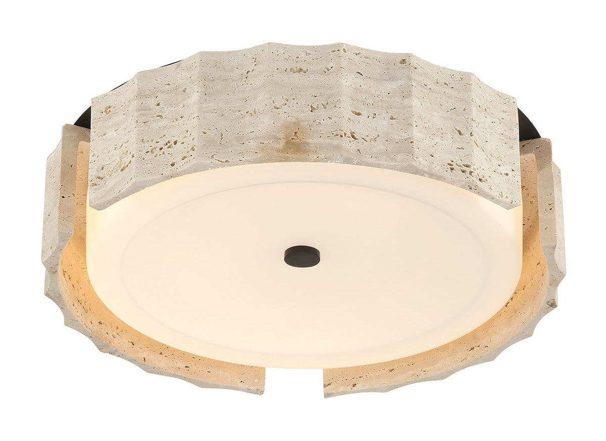 Roslington LED Flush Mount in Matte Black