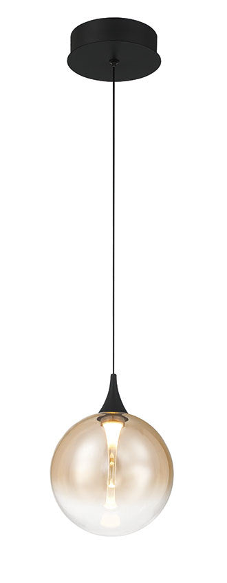 Iissa LED Pendant in Matte Black