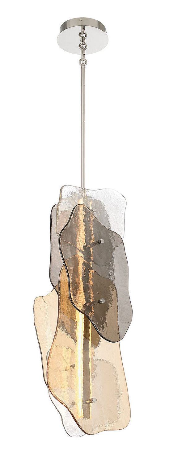 Grotto LED Pendant in Polished Nickel