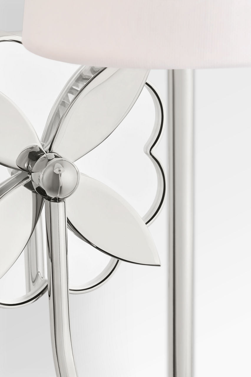 Spencer One Light Wall Sconce in Polished Nickel | Polished Nickel
