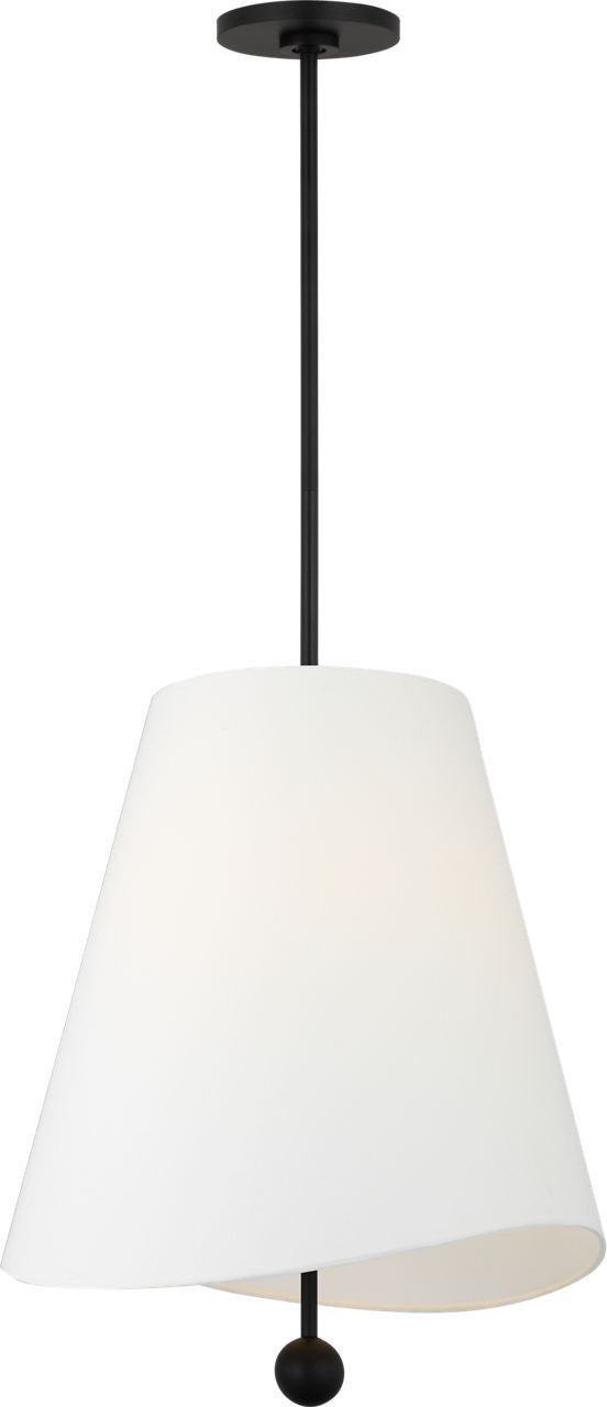 Beauvoir Three Light Hanging Shade in Midnight Black | Midnight Black