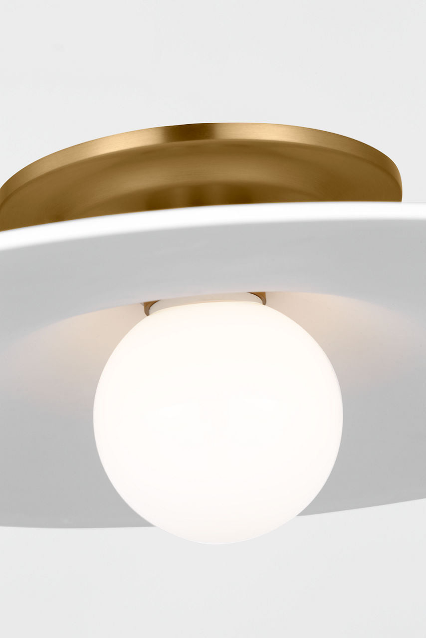 Plafonnier LED Endicott en laiton bruni | Laiton bruni