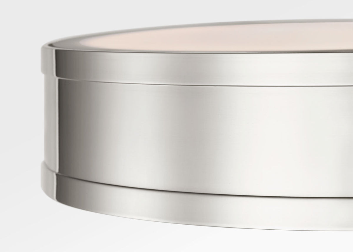 Dupont Semi Flush Mount in Polished Nickel | Polished Nickel