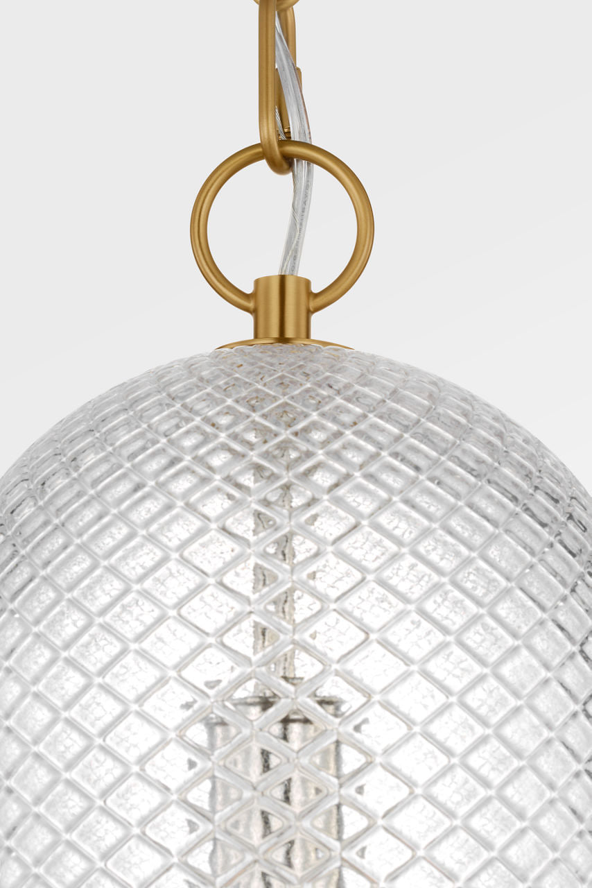 Lucinda Pendant in Burnished Brass | Burnished Brass