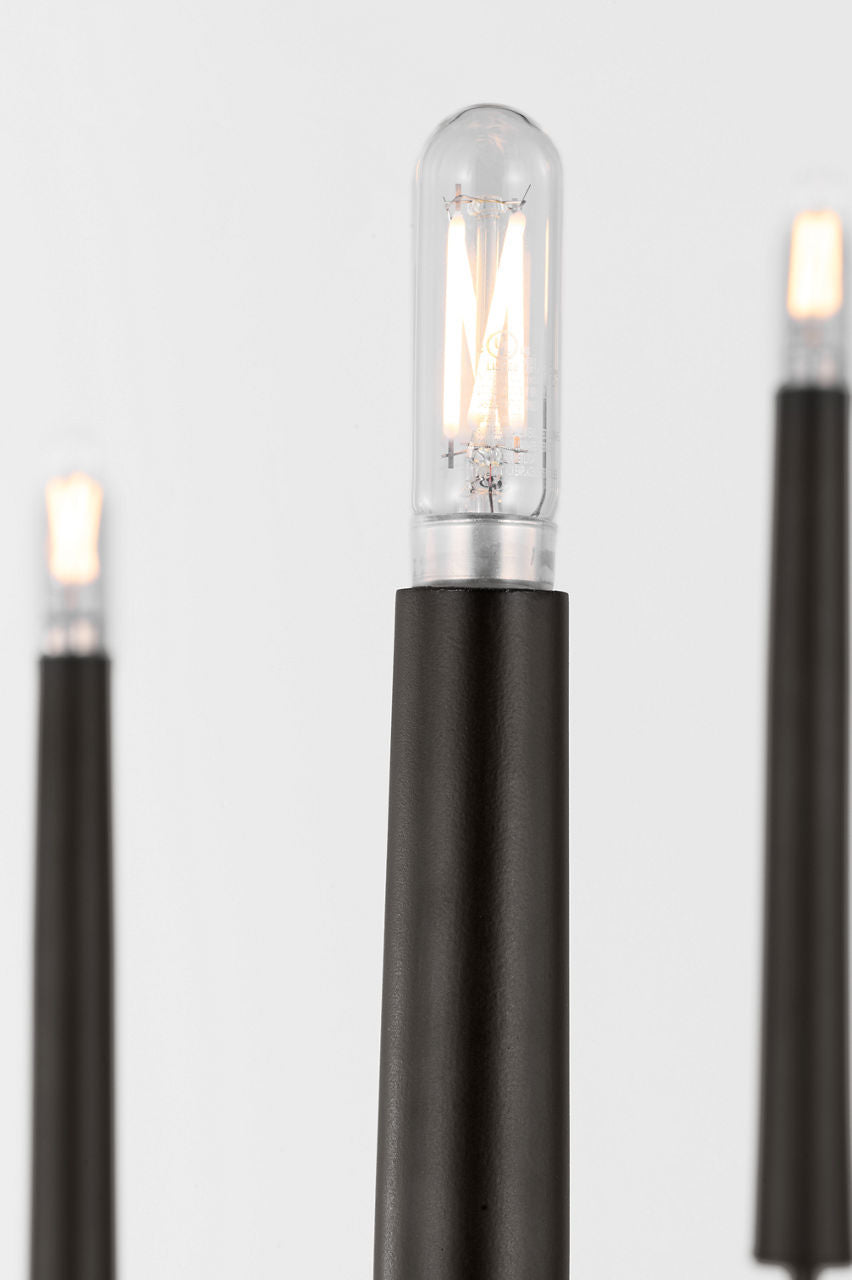Lois Eight Light Chandelier in Aged Iron | Aged Iron