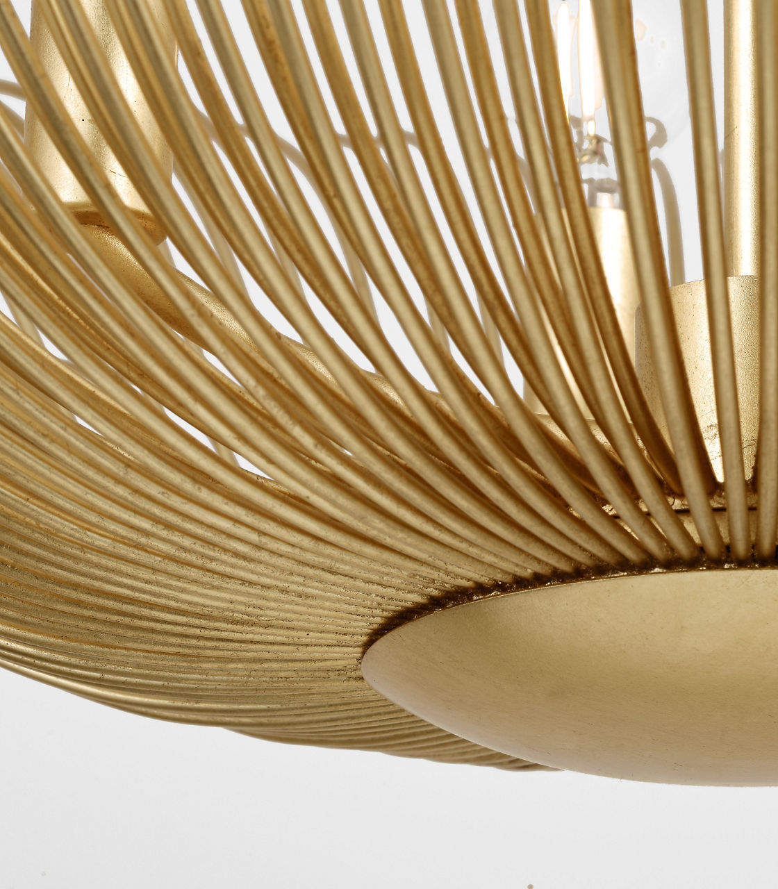 Dorelle Four Light Flush Mount in Gild | Gild