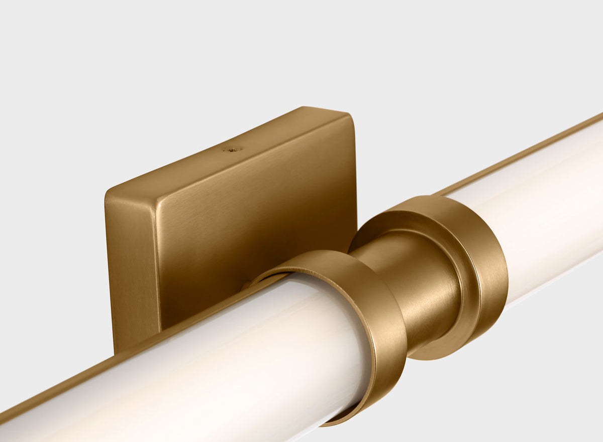 Kiel LED Bath in Satin Brass | Satin Brass