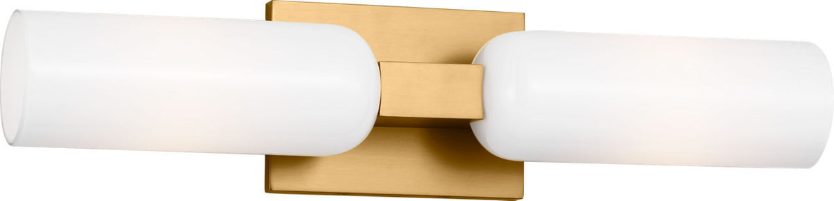 Maroux Two Light Bath in Burnished Brass | Burnished Brass