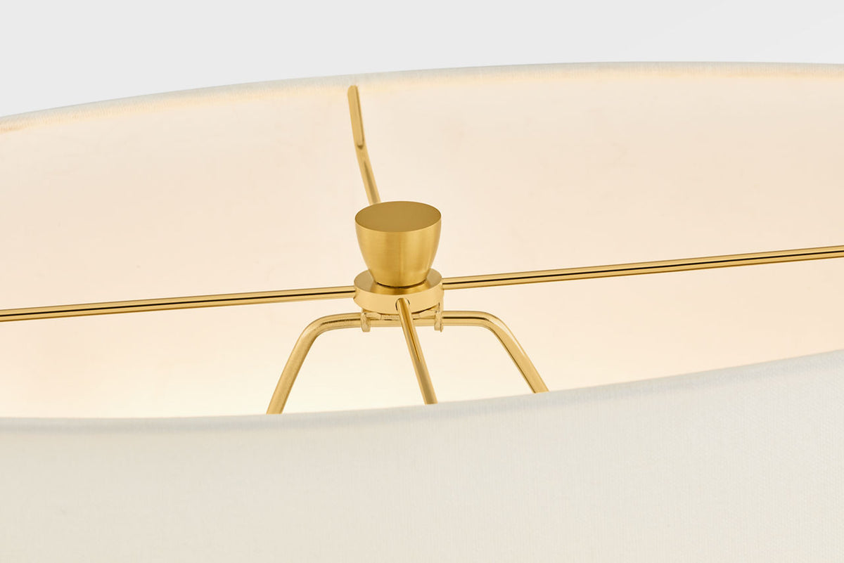 Pente One Light Table Lamp in Cracked Honey | Cracked Honey