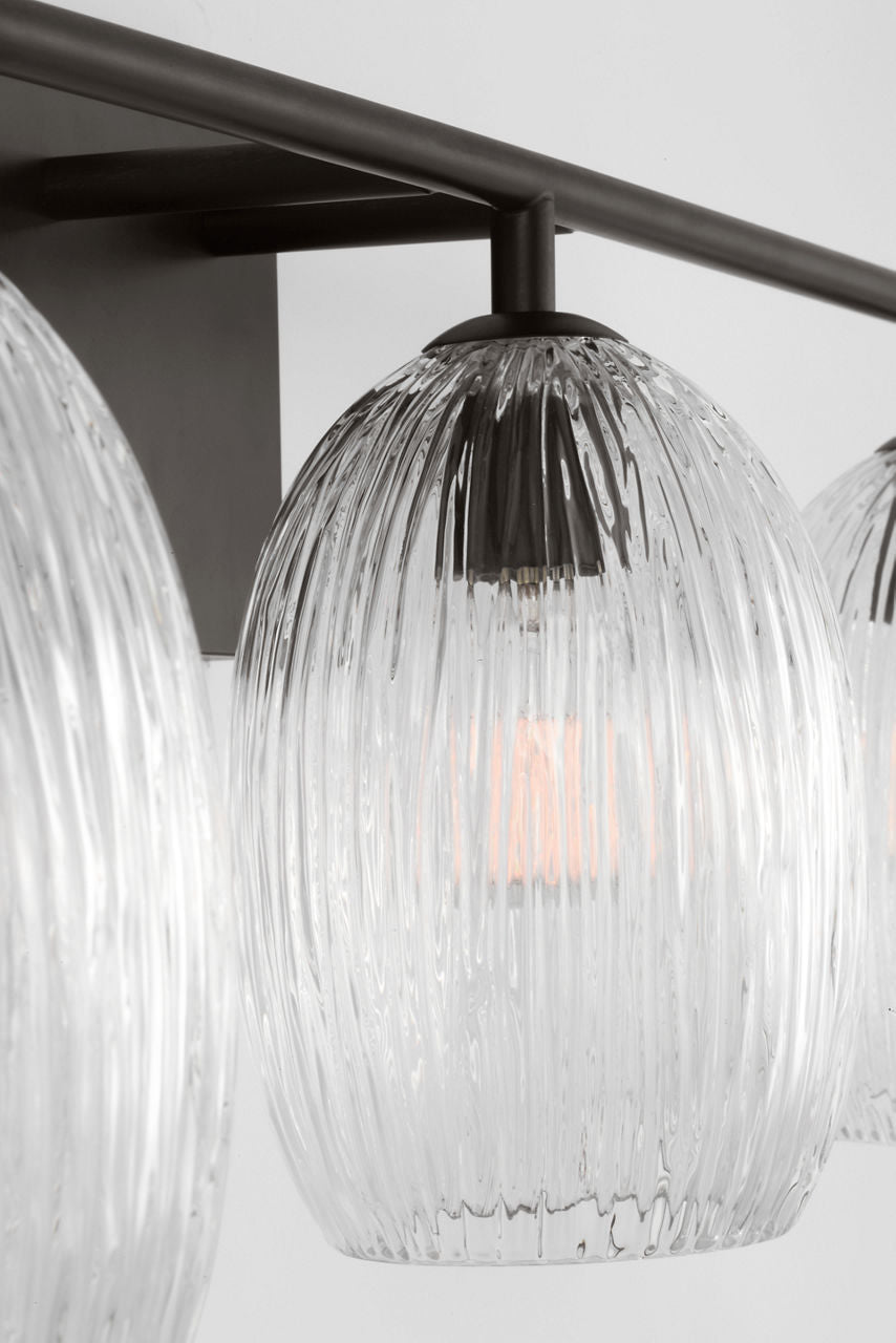 Serafina Three Light Bath in Aged Iron | Aged Iron