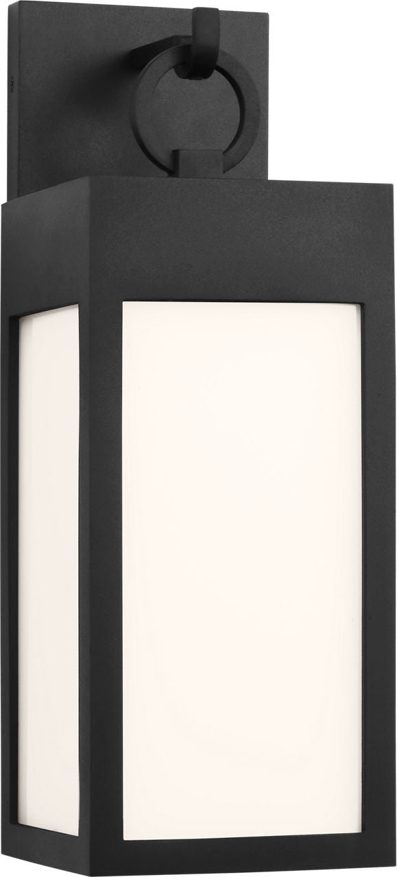 Sesha LED Wall Lantern in Textured Black | Textured Black