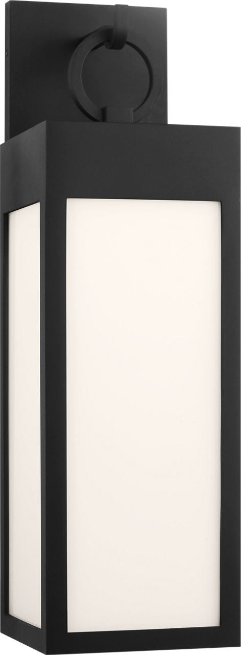 Sesha LED Wall Lantern in Textured Black | Textured Black