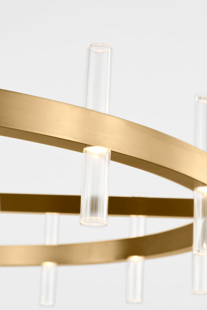 Silas Chandelier in Burnished Brass | Burnished Brass