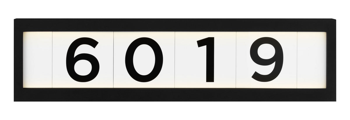 Address Light Address Light in White Plastic